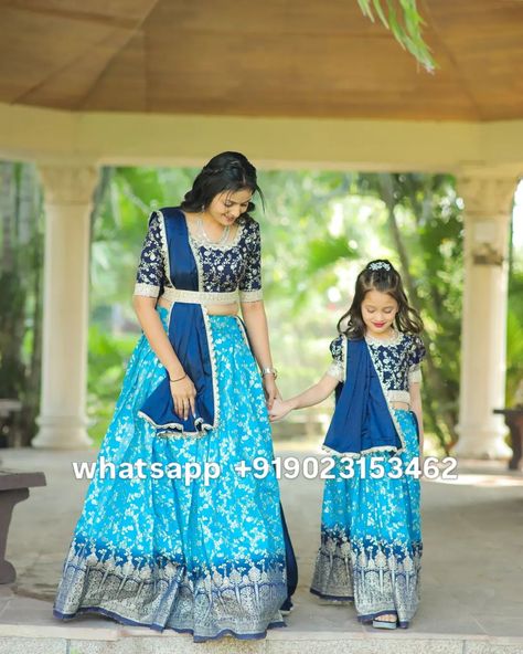 Price: 4995/-❣️ whatsapp us on +919023153462✔️ Full Stitched Pure Silk with Beautiful Zari Weaving Work Designer Lehenga For Festive Wear Mother Daughter Combo Set #SilkLehenga #ZariWeaving #FestiveWear #DesignerLehenga #MotherDaughterCombo #ElegantSilk #TraditionalFashion #FestiveOutfit #PureSilk #LehengaCholi #EthnicWear #DesignerWear #StylishLehenga #ComboSet #LuxuryFashion #BeautifulWeaving #SilkSaree #FestiveFashion #TimelessStyle #GlamorousLehenga Choli Design, Lehenga Design, Choli Designs, Ghagra Choli, Designer Lehenga, Festive Wear, Lehenga Designs, Mother And Daughter, Traditional Dresses