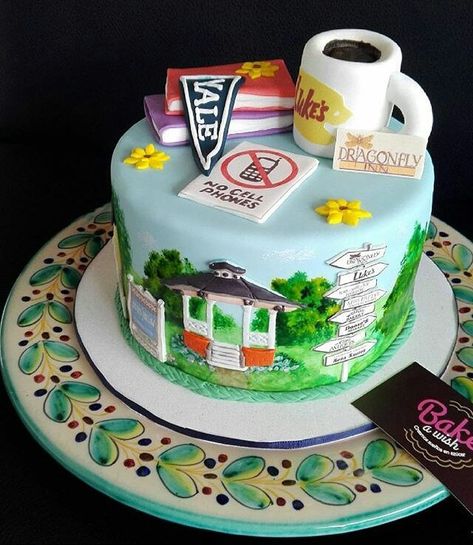 Gilmore Girls TV Show on Instagram: “This amazing cake by @bawreposteria would make the perfect birthday cake for any Gilmore Girls superfan.  If anyone who knows me sees…” Gilmore Girls Party, Girls Tv Show, Perfect Birthday Cake, 14th Birthday Cakes, The Perfect Birthday, Girl Bday Party, Candy Drinks, Amazing Cake, Girl Birthday Themes