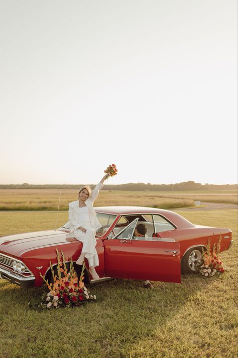 Vintage Shoot, Car Shoot, Red Car, Photo Inspo, Engagement Photo, Vintage Car, Styled Shoot, Pre Wedding, Vintage Cars