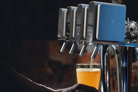 with just a single touch, pubinno’s smart taps pour the perfect beer at the optimum pressure and temperature. Beer Machine, Interactive Projection, Foam Head, Draft Beer, Smart Solutions, Design Magazine, Web Magazine, Pale Ale, Amazing Architecture