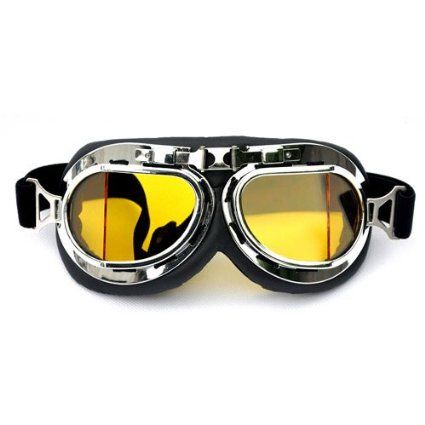 Motorcycle Scooter Mopeds Vespa Pilot Style Goggles , Yellow Lens Pilot Goggles, Vespa Racing, Pilot Style, Motorcycle Goggles, Goggles Glasses, Anime Store, Motorcycles & Scooters, Wolf Girl, Anime Wolf