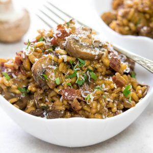 Easy Bacon and Mushroom Risotto - Erren's Kitchen Scallops And Chorizo, Bacon And Mushroom Risotto, Easy Delicious Meals, Bacon And Mushroom, Bacon Risotto, Easy Risotto, Risotto Recipes Easy, Mushroom Bacon, Bacon Mushroom