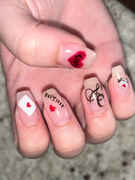 Emails I Can’t Send Nails, Sabrina Carpenter Nails Emails I Cant Send, Emails I Cant Send Nails, Sabrina Carpenter Nail Ideas, Sabrina Carpenter Nails Inspired, Sabrina Nails, Album Nails, Olivia Nails, Sabrina Carpenter Nails