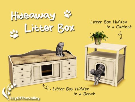 LilyOfTheValley's Hideaway Litter Box Sims 4 Pets Mod, Sims 2 Pets, The Sims 3 Pets, Sims Pets, Sims 3 Cc Finds, Sims 3 Mods, Die Sims 4, Sims 4 Cas Mods, Muebles Sims 4 Cc