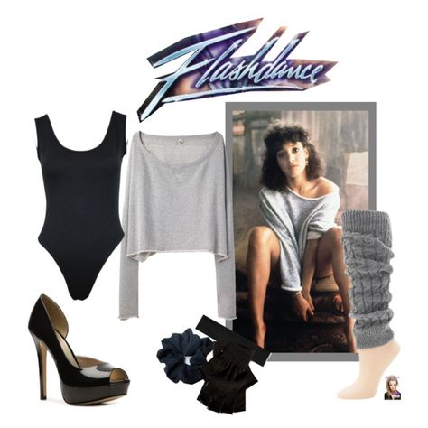 "DIY Flashdance Halloween Costume" by jessicaleila on Polyvore Flashdance Outfit, 80s Costume Ideas For Women, Flashdance Costume, Grease Halloween Costumes, 1980s Halloween, 80s Costumes, Jillian Dodd, 80s Halloween Costumes, 80s Fancy Dress