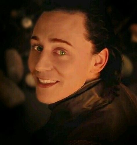 Loki with that cute smile Green Eyes, Loki, The Story, Black And White, Green, Hair, Leather, White, Black