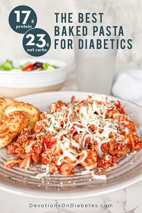 Pasta For Diabetics, Best Baked Pasta, Pasta Recipes For Diabetics, Easy Pasta Bake, Pasta Substitute, Protein Baking, Healthy Dinner Recipe, Healthy Recipes For Diabetics, Baked Pasta