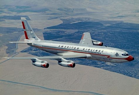 American Airlines 707 Boeing 707, American Air, New Jet, Boeing Aircraft, Vintage Planes, Jet Age, Air Plane, Vintage Airlines, Vintage Aviation