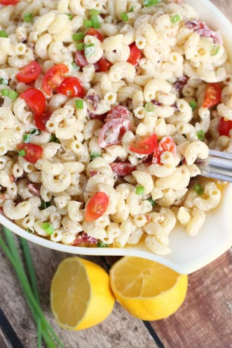 Bacon Pasta Salad Recipes, Bacon Pasta Salad, Easy Macaroni Salad, Best Macaroni Salad, Easy Macaroni, Macaroni Salad Recipe, Best Pasta Salad, Bacon Pasta, Yummy Pasta Recipes