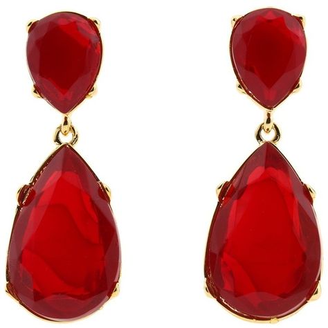 Red Opal, Red Jewelry, Long Drop Earrings, Garnet Jewelry, Ruby Earrings, Silver Jewelry Fashion, Red Earrings, Earrings Red, Kenneth Jay Lane