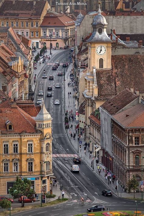 Brasov Romania, Visit Romania, Romania Travel, Bucharest Romania, Brasov, City Street, Eastern Europe, Places Around The World, Wonderful Places