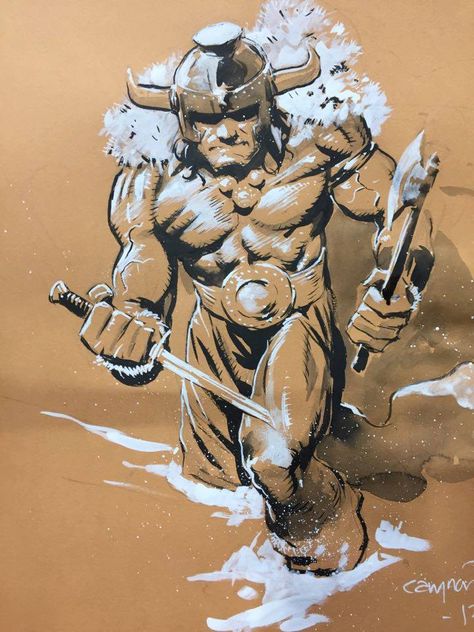 Cary Nord. Cary Nord, George Perez, Conan The Barbarian, Fantasy Fiction, Sketch Ideas, Comic Book Heroes, Comic Illustration, Comic Books Art, Art Illustration