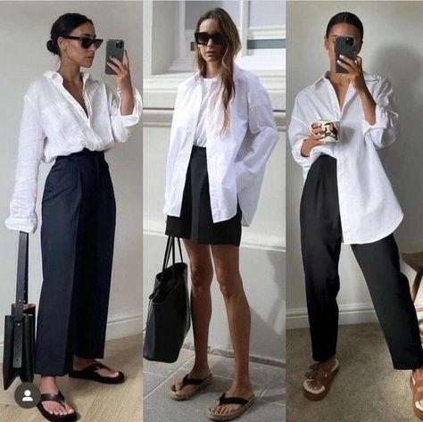 White Button Down Outfit, White Blouse Outfit, Wide Leg Trousers Outfit, Button Down Outfit, Career In Fashion Designing, Vacation Clothing, White Shirt Outfits, Stylist Outfit, Comfort Fashion