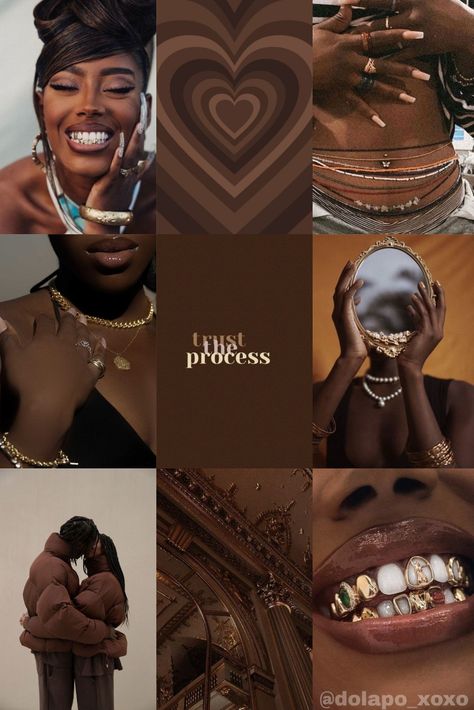 Aesthetic black girl wallpaper Wall Pictures Collage, Brown Phone Wallpaper, Wallpaper Vision Board, Pictures Collage, Black Royalty, Iphone Wallpaper Classy, Pretty Wallpapers Tumblr, Black Art Painting, Black Artwork