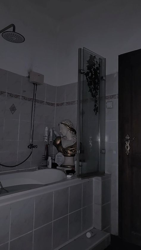 Dark Coquette Bathroom, Coquette Bathroom, Dark Academia Coquette, Academia Coquette, Dark Coquette, Bathroom Inspo, Dark Academia, Dream House