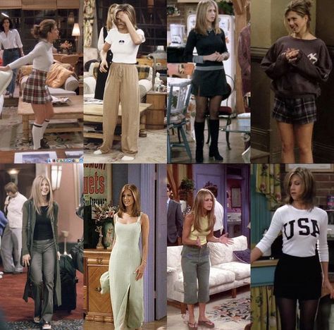 Ootd Yearbook, Delusional Aesthetic, Outfits From Friends, Friends Outfits 90s, Rachel Outfits, Movie Outfit, Rachel Green Style, Friends Outfit, Friends Outfits