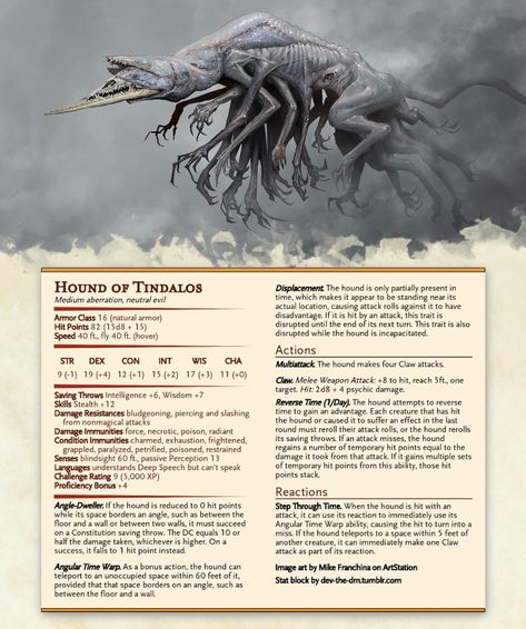 Lovecraftian Monsters Dnd, Elemental Creature Art, Dnd Monster Stat Block, Dnd Stat Blocks, Stat Block, Dnd Creatures, Dnd Monster, Dnd Stats, Dnd Homebrew