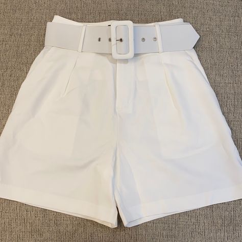 White biker shorts