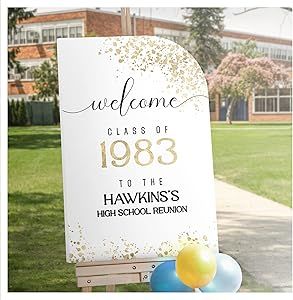 High School Reunion Decorations, Party Welcome Board, School Reunion Decorations, High School Class Reunion, Reunion Decorations, Theme Words, High School Reunion, School Reunion, Sign Materials