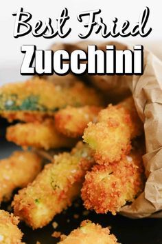 Fried Zucchini Recipe Easy, Recipe Side Dishes, Crispy Fried Zucchini, Fried Zucchini Recipe, Fried Zucchini Sticks, Zucchini Fries Recipe, Fried Zucchini Recipes, Best Zucchini Recipes, Easy Zucchini Recipes