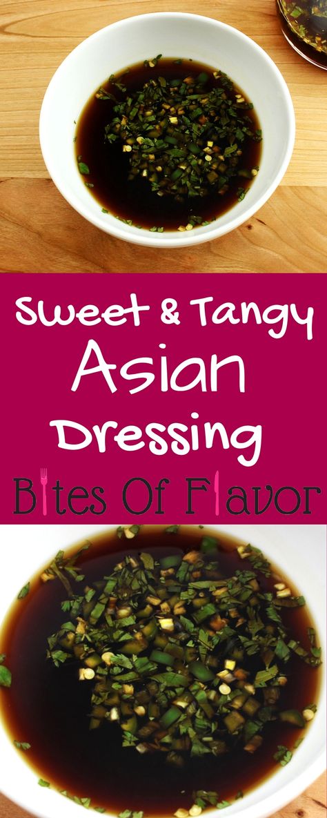 Sweet & Tangy Asian Dressing- Easy to make and great as a dressing or marinade. Fresh ingredients with no preservatives. Weight Watchers friendly recipe! www.bitesofflavor.com Weight Watchers Salads, Salads Dressing, Weight Watchers Salad, Asian Salad Dressing, Asian Dressing, Asian Salad, Salad Dressing Recipes, Fresh Ingredients, How To Cook Quinoa