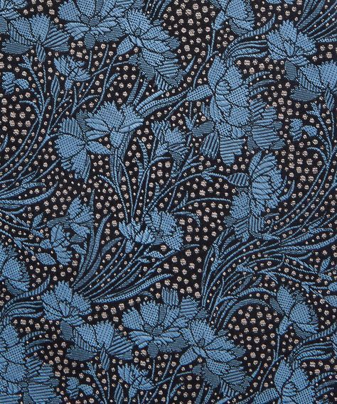 Flower Illustration Pattern, Leaf Vector, Liberty Blue, Best Flowers, Embroidery Print, Flowers Illustration, Painted Bags, Fabric Ideas, Liberty London