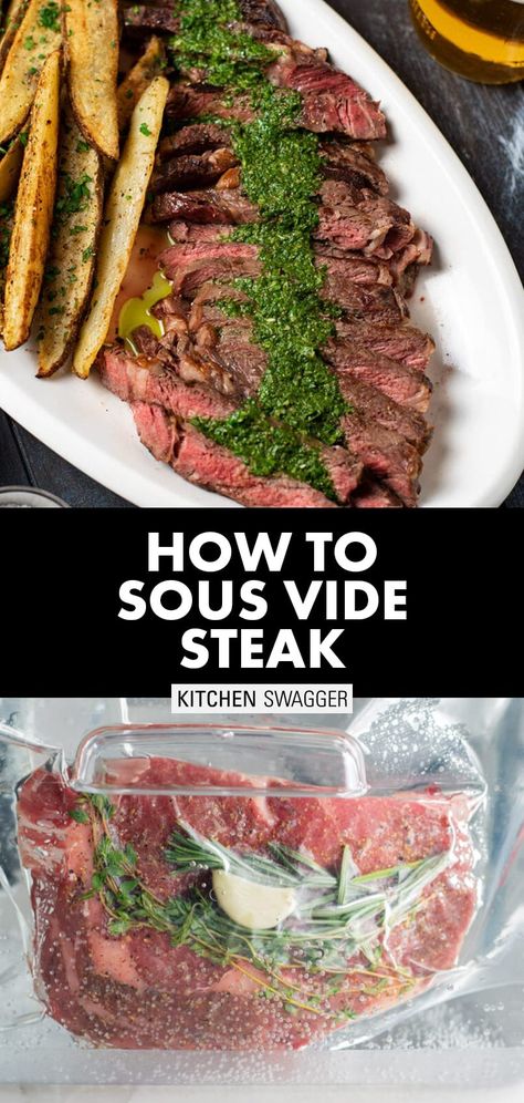 Sous Vide Tri Tip, Sous Vide Steak Recipe, Sous Vide Ribeye, Steak Times, Steak Temperature, Beef Loin, Sous Vide Steak, Frozen Steak, Rib Steak