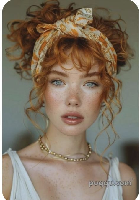 Cap Hairstyles, Easy Hairstyles For Medium Hair, Copper Hair Color, Strawberry Blonde Hair, Curly Girl Hairstyles, Trendy Hair Color, Copper Hair, Dye My Hair, Strawberry Blonde