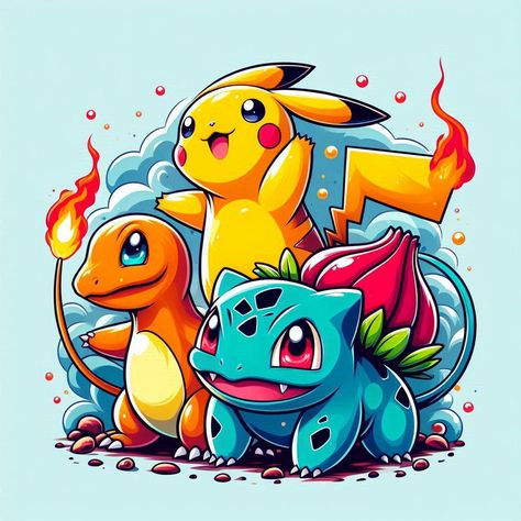 Marvel Pokemon, Inside Pokeball, 1st Gen Pokemon, Pokemon Art Bulbasaur, Pokemon Shirt Design, Pokemon Cute, Pokemon Logo, Image Dbz, Decent Wallpapers