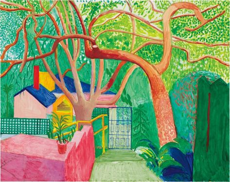 David Hockney Landscapes, David Hockney Paintings, David Hockney Art, Art Place, Jeff Koons, Josef Albers, Damien Hirst, David Hockney, Art Pop