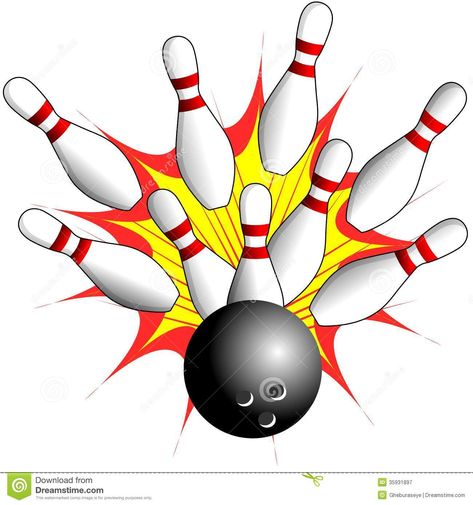 Bowling Stock Illustrations, Vectors, & Clipart – (5,073 Stock ... Bowling Pictures, Girly Scrapbook, Bowling Ball Art, Boho Background, Clip Art Free, Clipart Free, Spirited Art, Bowling Pins, Bowling Ball