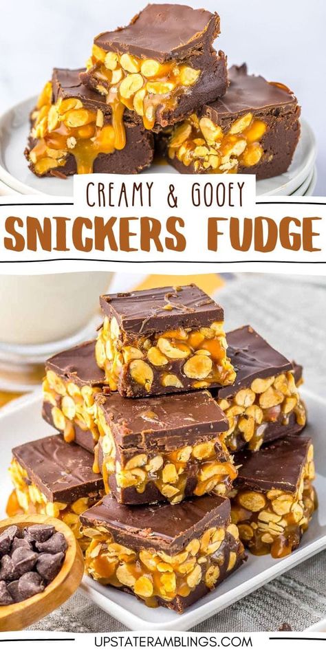 Love Snickers? You'll adore this Snickers Fudge! With layers of chocolate, caramel, and peanuts, this fudge is a delightful twist on the traditional recipe. Click through to find out how to make this irresistible dessert at home. Snicker Fudge, Snickers Fudge, Homemade Peppermint Patties, Breakfast Sides Dishes, Gooey Caramel, Homemade Candy, Easy To Make Desserts, Peanut Brittle, Unique Desserts