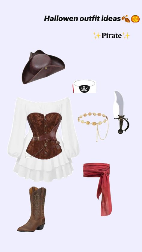 Halloween costume idea , pirate , inspo Halloween Outfit, Outfit Idea, Halloween Outfits, Halloween, Outfit Inspo