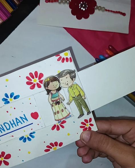 Raksha bandhan greeting card ✨ Amazing card gift idea 😃 | #viral#rakshabandhan Raksha Bandhan Greetings, Raksha Bandhan, Card Gift, Greeting Card, Greeting Cards, Gift Ideas, Gifts, Quick Saves, Instagram