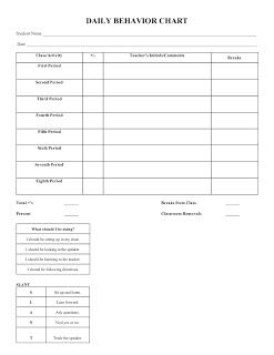 SpEd Head: Behavior Tracking Charts Daily Behavior Chart, Behavior Chart Preschool, Student Behavior Chart, Behavior Goals, Behavior Tracking, Teacher Needs, Positive Behavior Support, Behavior Plans, Behavior Charts