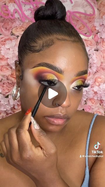 Sunset Eyeshadow Tutorial Step By Step, Eye Makeup Step By Step, Fall Eyeshadow Looks, Shadow Makeup, Makeup Mistakes, Eye Makeup Steps, Makeup Step By Step, Makeup Tricks, Make Mistakes