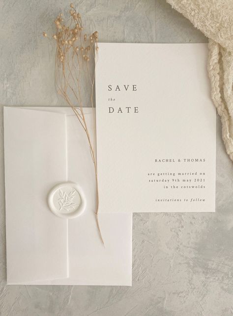 Simple Wedding Cards, Elegant Wedding Stationery, Design Invitation, Modern Save The Dates, Wedding Invitation Inspiration, Wedding Stationery Design, 카드 디자인, Minimalist Wedding Invitations, Future Wedding Plans