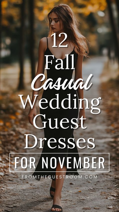 a woman wears a fall casual wedding guest dress for november Summer Day Wedding Guest Outfit, Wedding Minister Outfit, Korean Guest Wedding Outfit, Civil Wedding Guest Outfit Simple, Sweet 16 Guest Outfit What To Wear, Barcelona Wedding Guest Outfit, Country Chic Wedding Guest Attire, Dress Casual Outfits For Women, Outdoor Fall Wedding Dress Guest