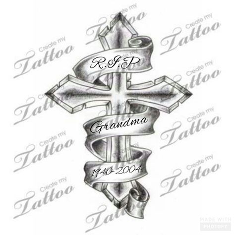 Cross With Names Tattoo Design, Cross With Ribbon Tattoo Design, Cross With Wings Tattoo For Men, Cross With Wings Tattoo Designs, Cross With Wings Tattoo Stencil, Cross Angel Wings Tattoo, Cross With Wings Tattoo, Halo Tattoo, Fingerprint Tattoos