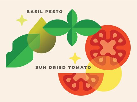 Ingredients Illustration, Food Blog Logo, Smart Farm, Dribbble Design, Tomato Farming, Minimalist Graphic Design, Scandinavian Pattern, Food Illustration Art, Food Graphic Design