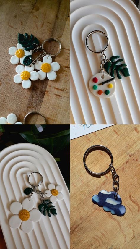 #keychains #cutekeychains #cutegiftideas #newyeargifts #polymerclaykeychains #claykeychains Moldit Clay Keychains, Fimo Keychain Ideas, Air Dry Clay Keychain Ideas, Clay Art Keychain, Clay Keychain Diy, Clay Keychain Ideas, Air Dry Clay Keychain, Polymer Clay Keychains, Keychain Clay