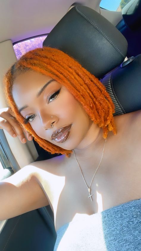 #gingerlocs #locstyles #fyp #trendy Ginger Locs Black Women, Styles Locs, Ginger Locs, Black Locs, Invisible Locs, Loc Ideas, Loc Inspiration, Loc Extensions, Dreadlock Hairstyles For Men