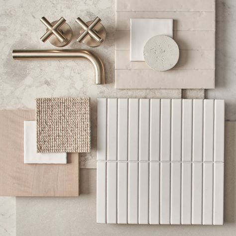 Brushed Nickel Tapware Bathroom, Boho Bathroom Tile Ideas, Terrazo Bathroom Floor, Small Minimalist Kitchen, Small Bathroom Floor Tile Ideas, White And Beige Bathroom, Bathroom Floor Tile Small, White Terrazzo Floor, Brushed Nickel Tapware