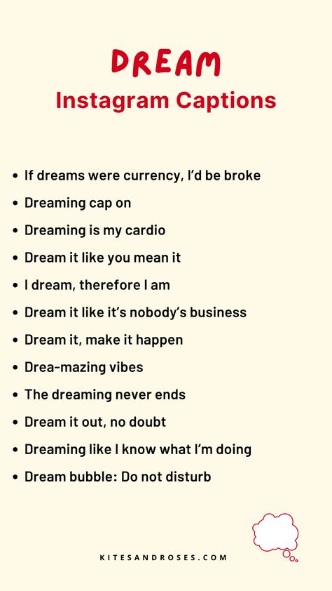 Looking for dream captions? Here are the quotes and sayings that illuminate your aspirations. Dreams Caption, Dream Captions For Instagram, Compliment Replies, Study Items, Looks Quotes, Captions For Instagram Posts, Dreams Quotes, One Word Instagram Captions, Short Instagram Quotes