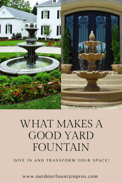 Outdoor Fountain Tips;

Backyard Fountain;

Garden Fountain;

Water Feature;

Garden Design Yard Fountain, Fountain Design, Dive In, Design Ideas, Felt, Yard, Pool, Design