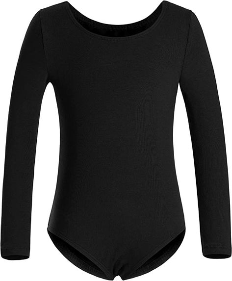 Amazon.com: DANSHOW Girls' Team Basic Long Sleeve Leotard for Toddler Gymnastics Dance Ballet : Clothing, Shoes & Jewelry Toddler Gymnastics Outfits, Black Long Sleeve Leotard, Ballet Clothing, Toddler Gymnastics, Ballet Shop, Toddler Leotards, Gymnastics Dance, Long Sleeve Leotard, Ballet Clothes