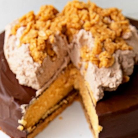 Peabody Johanson on Instagram: "My Chocolate Glazed Scotcharoo Cheesecake is the popular cereal treat in cheesecake form. 

Recipe Linked In Bio or Visit www.sweetrecipeas.com (note how it’s spelled) and type the name of the recipe in the search box." Scotcharoo Cheesecake, Caramel Toffee Crunch Cheesecake, Chocolate Cheesecake Cheesecake Factory, Cheesecake Factory Peanut Butter Cheesecake, Cereal Treats, Chocolate Glaze, The Search, The Recipe, Cereal