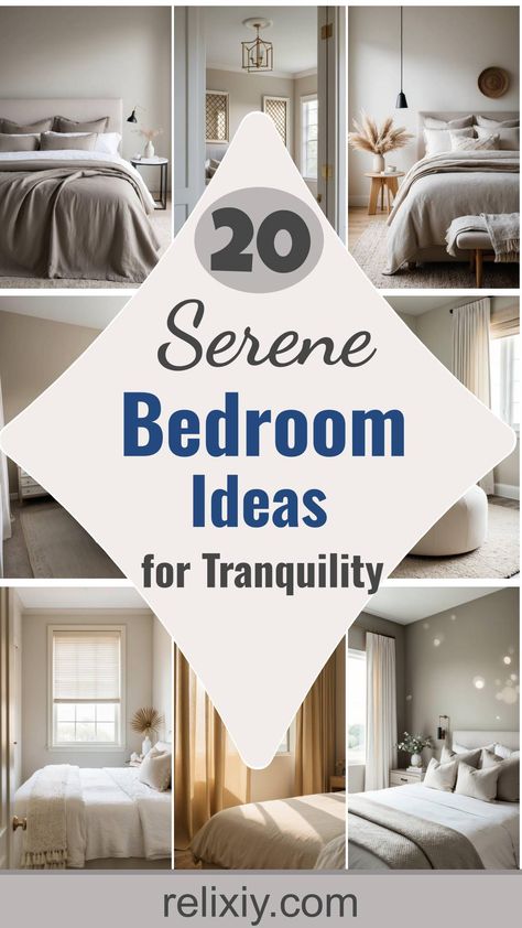 20 Neutral Bedroom Ideas For A Calm and Serene Space Beige Color Bedroom Ideas, Taupe And Cream Bedroom, Calm Master Bedrooms Decor, Neutral Feminine Bedroom, White Neutral Bedroom, Nuetral Pallete Bedroom, Warm Neutral Bedroom Ideas, Cream And Grey Bedroom, Neutral Color Bedroom