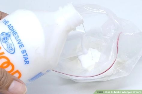 How to Make Whipple Cream: 9 Steps (with Pictures) - wikiHow Diy Whipped Cream, Candy Decorations Diy, Fake Food Props, How To Make Cream, Cream Glue, Diy Cream, Art And Craft Materials, Candy Decorations, Food Props