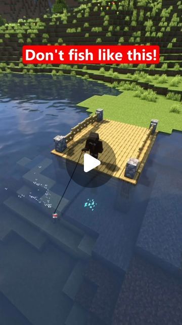 Minecraft Fish Farm, Minecraft Fishing Dock, Farm Minecraft, Your The Best, Fish Farm, Fishing Dock, Fish Farming, Fish Ponds, Minecraft 1